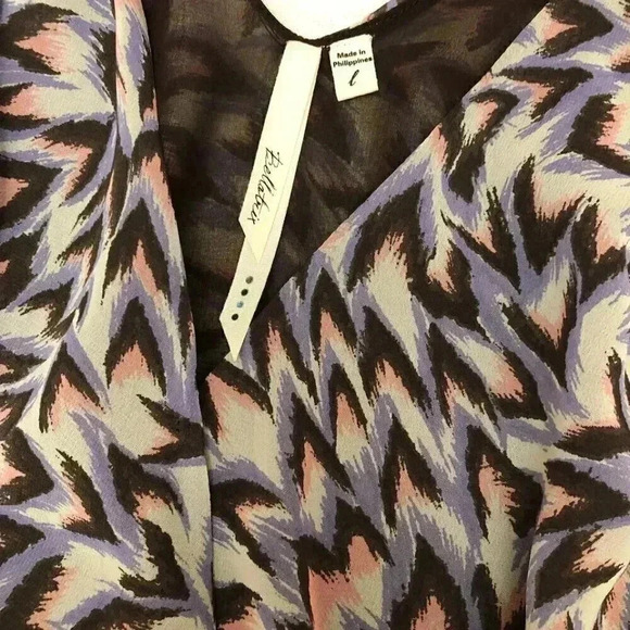 Bellatrix Purple Cross Front Sleeveless Top - Picture 3 of 5